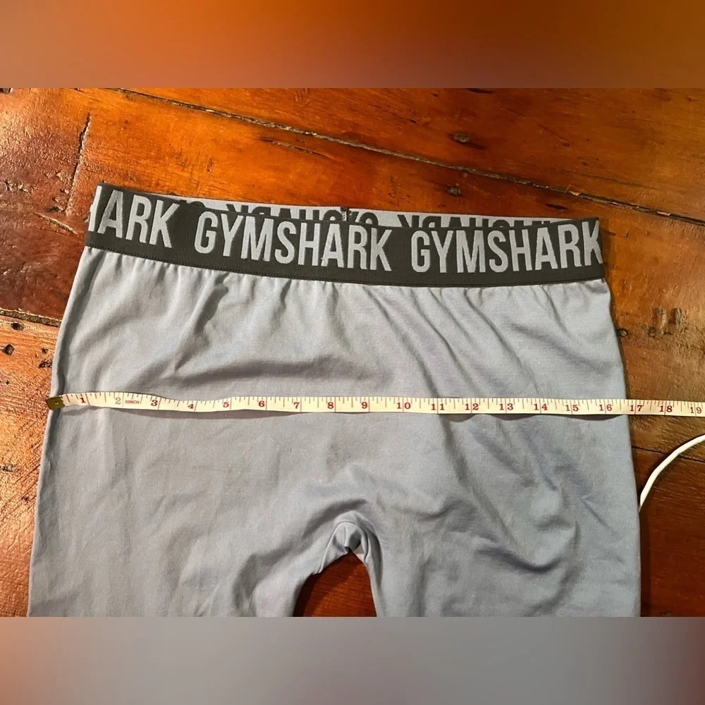 Gymshark Flex High-waisted Intense Steel Fit Leggings in Blue / Charcoal EUC